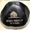 Kippah with the Jewish Museum of Rome logo - Image 2
