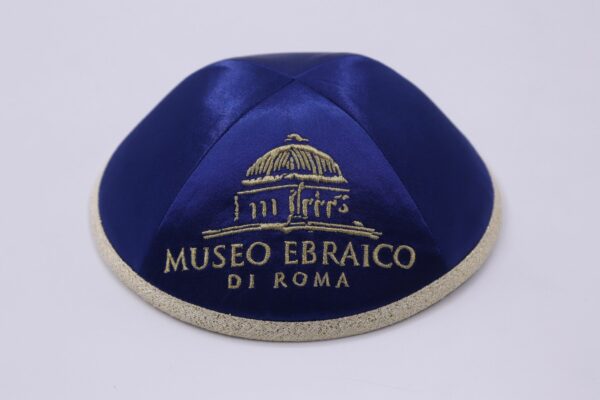 Kippah with the Jewish Museum of Rome logo