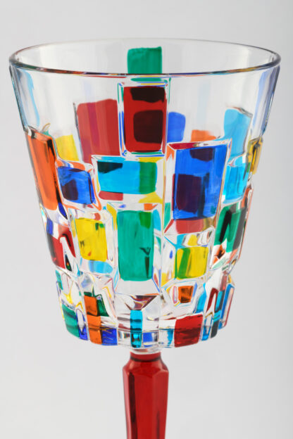 bicchiere Kiddush colorato